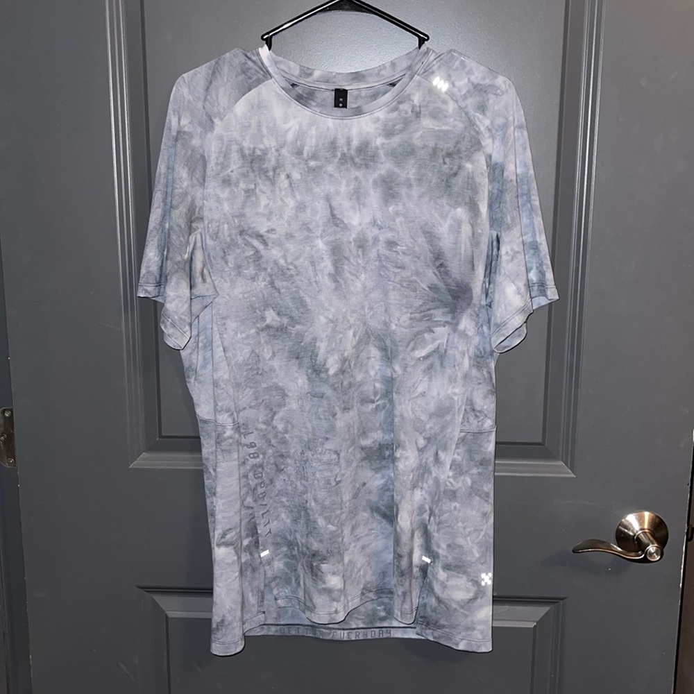 Mens lulu Blue dye T-shirt